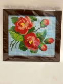 Алмазна мозаїка А5 з рамкою АВ 5006 12,5*14,5см Розы полная зашивка