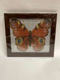 Алмазна мозаїка А5 з рамкою АВ 5025 12,5*14,5см Бабочка полная зашивка
