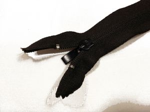 Застежка молния брючная 18 см черная упаковка 50шт
