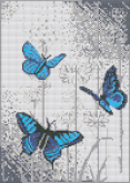 Алмазная вышивка АВ 3043 Бабочки  полная зашивка 