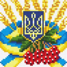 Набір Алмазної мозаїки АВ 5094   Прапор повна зашивка
