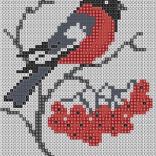 Набір Алмазної мозаїки АВ 5061 Снігур повна зашивання