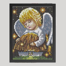 Алмазна мозаїка  з рамкою   АВ 4068 19*23см  часткова зашивка