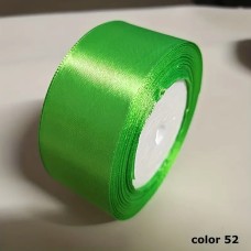 Стрічка атласна 4 см №52 блідно зелений  (23м)