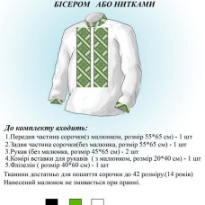 Вишиванка дитяча заготівля СХЛ 007 для хлопчика