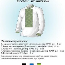 Заготівля для вишиванки (чоловіча сорочка) ЧС 010