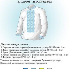 Заготівля для вишиванки (чоловіча сорочка) ЧС 012