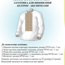 Вишиванка дитяча заготівля СХЛ 017 для хлопчика